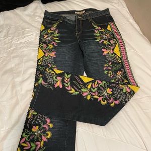 Christian Lacroix Embroidered Jeans